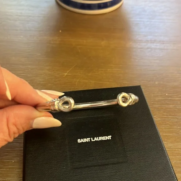 NIB Saint Laurent silver bracelet - Picture 3 of 3